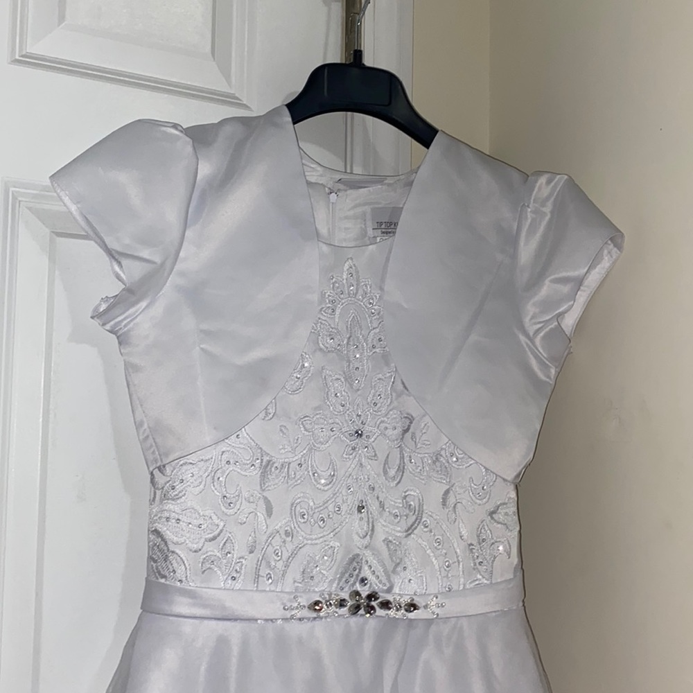 First communion dress comes with everything!!